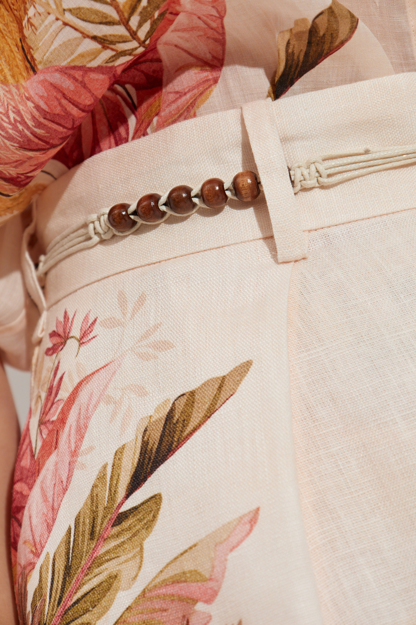 Pink Floral motif shorts Zimmermann - Vitkac AS